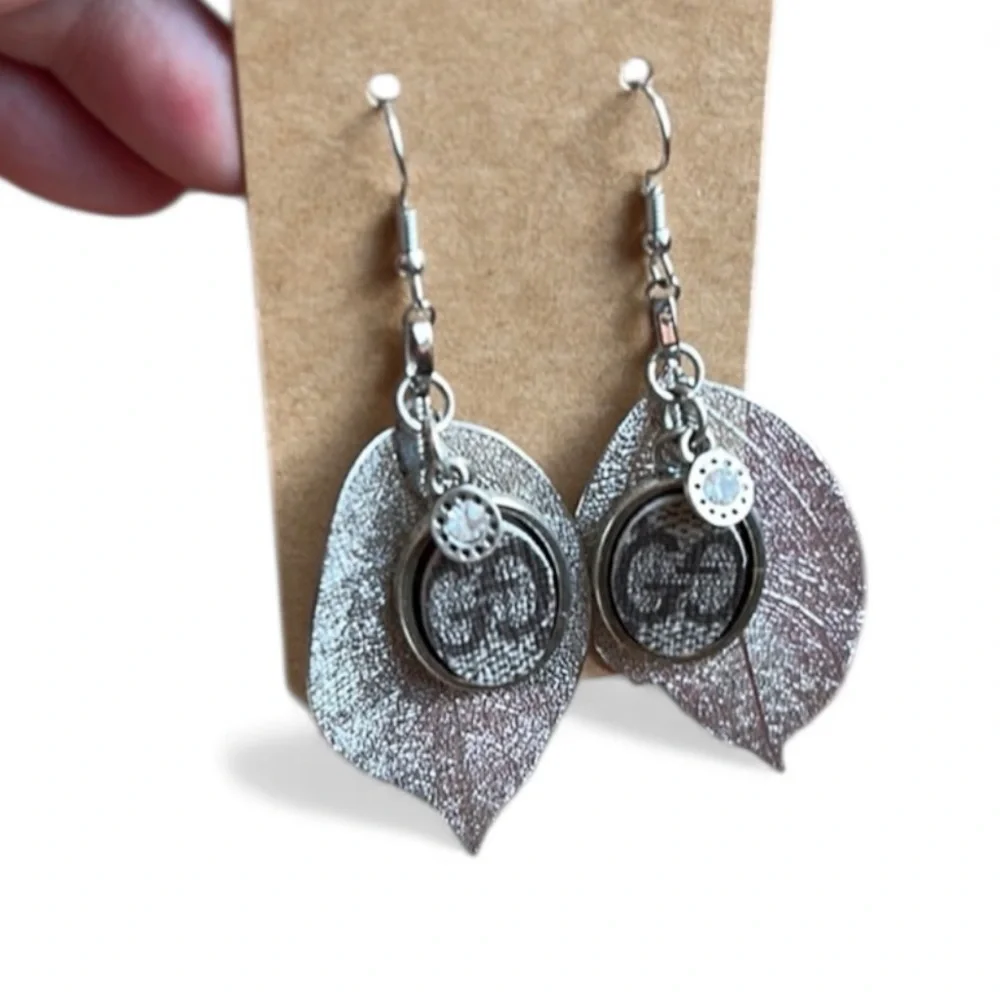 New up cycled GG earrings bought from a boutique in Texas.